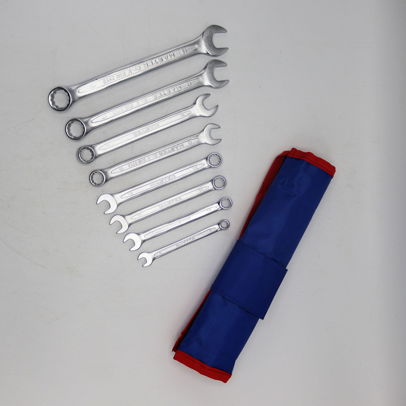 مجموعه 8 عددی آچار یک سر تخت و یک سر رینگ مستر مدل YP-08