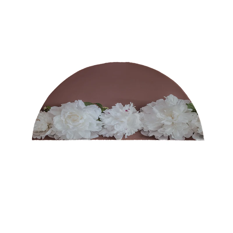 پادری مدل نیم دایره طرح گل کد 8304 سایز 90×45 سانتی متر