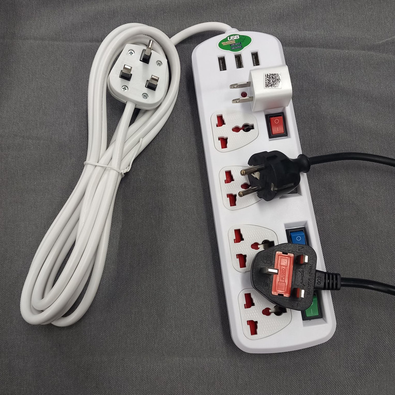 چندراهی برق مدل USB CHARGING 4t3m