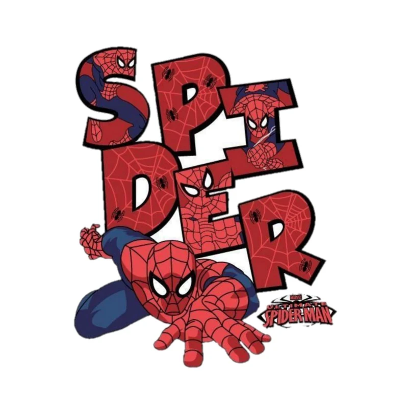 استیکر پارچه و لباس پاد آفرین مدل کارتونی اسپایدرمن کد 1654