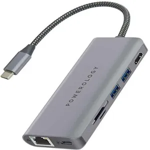 هاب USB-C هفت پورت پاورولوژی مدل P61HBGY