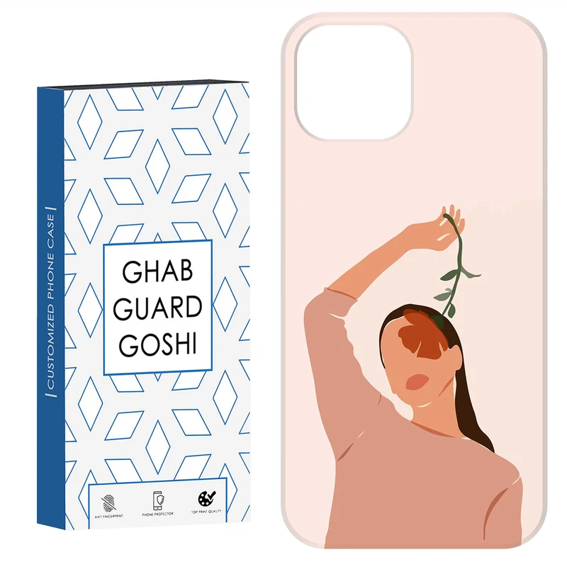 کاور قاب گارد گوشی طرح دختر و گل کد Dimo-678 مناسب برای گوشی موبایل اپل  IPHONE 12 / 12 PRO   