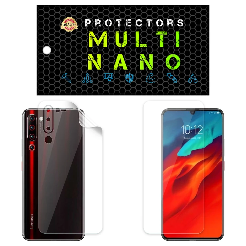 محافظ صفحه نمایش مولتی نانو مدل X-SFT مناسب برای گوشی موبایل لنوو Z6 Pro 5G به همراه محافظ پشت