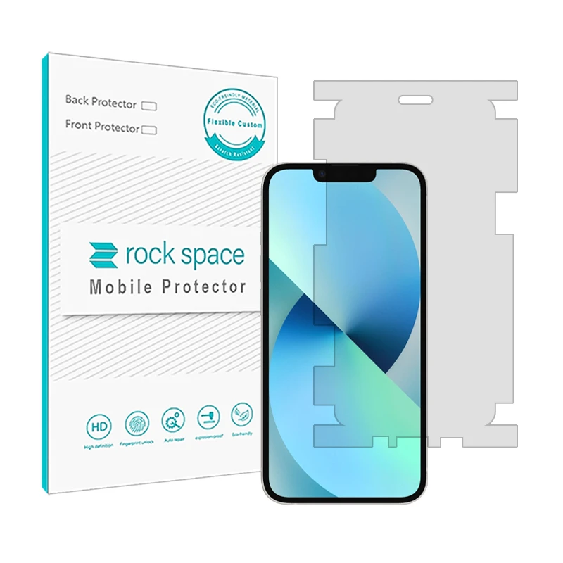 محافظ صفحه نمایش شفاف راک اسپیس مدل HGL-Medium مناسب برای گوشی موبایل اپل iPhone 13
