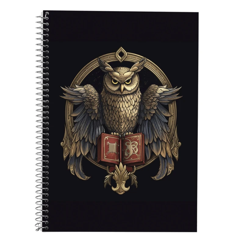 دفتر زبان 50 برگ مدوپد مدل دوخط طرح هری پاتر harrypotter کد DF10278