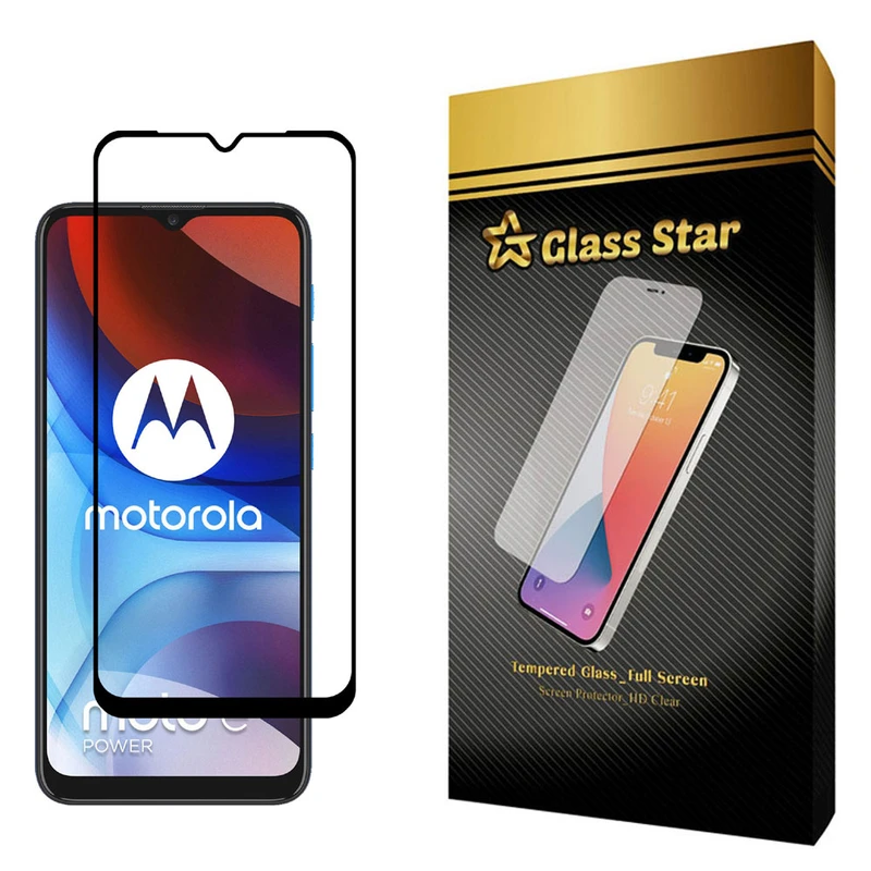 محافظ صفحه نمایش گلس استار مدل FULL مناسب برای گوشی موبایل موتورولا Moto E7