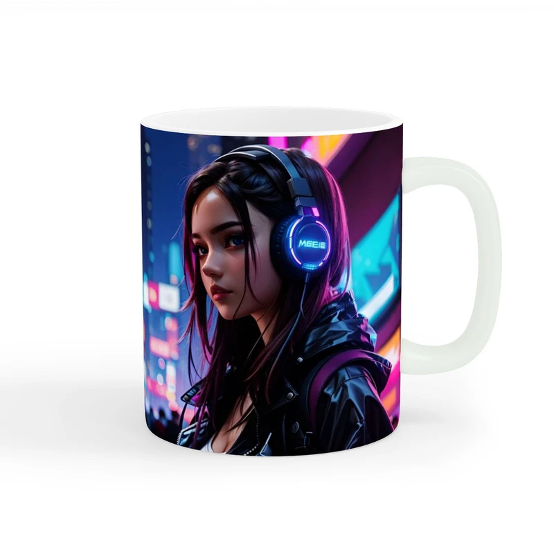 ماگ طرح دخترانه دختر زیبا کد wall-7917