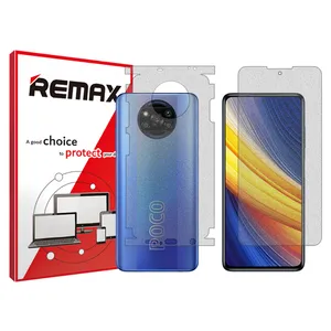 Remax brand shockproof Matte screen protector glass for Xiaomi Poco X3 Pro along with the back protector