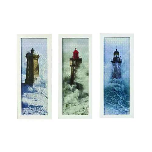 تابلو پازل 1500 تکه طرح فانوس دریایی مجموعه 3 عددی