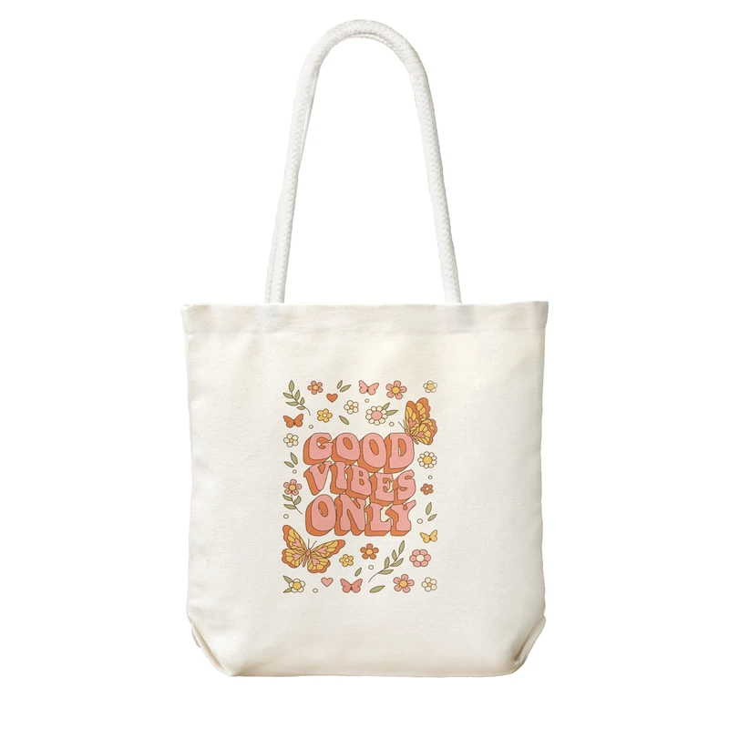 ساک خرید شادیت مدل good vibe only کد471