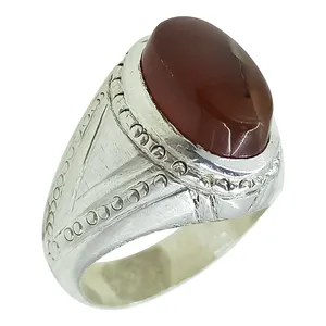 انگشتر نقره مردانه سلین کالا مدل عقیق کد ce-As224