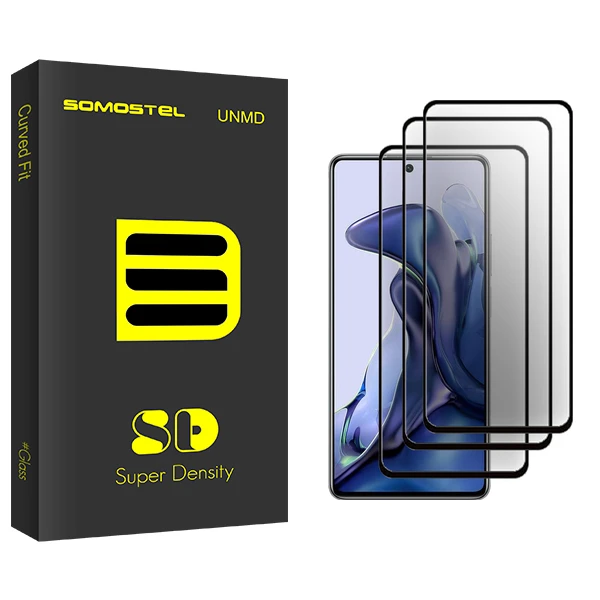 محافظ صفحه نمایش سرامیکی سوماستل مدل SD Glass مناسب برای گوشی موبایل شیائومی 11T 5G 21081111RG بسته سه عددی