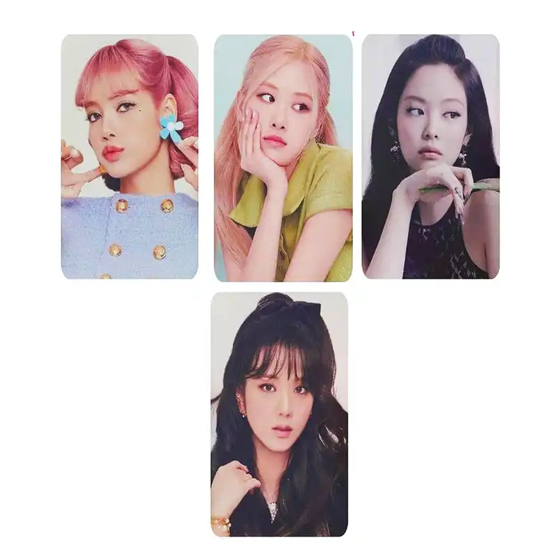 استیکر کارت مدل PH-465 طرح فتوکارت گروه بلک پینک بسته 4 عددی