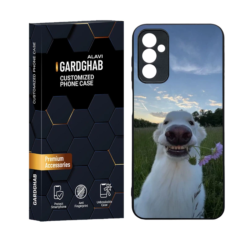 کاور گارد قاب علوی مدل دورژله ای پشت گلس حیوانات مناسب برای گوشی موبایل سامسونگ Galaxy M13 4G