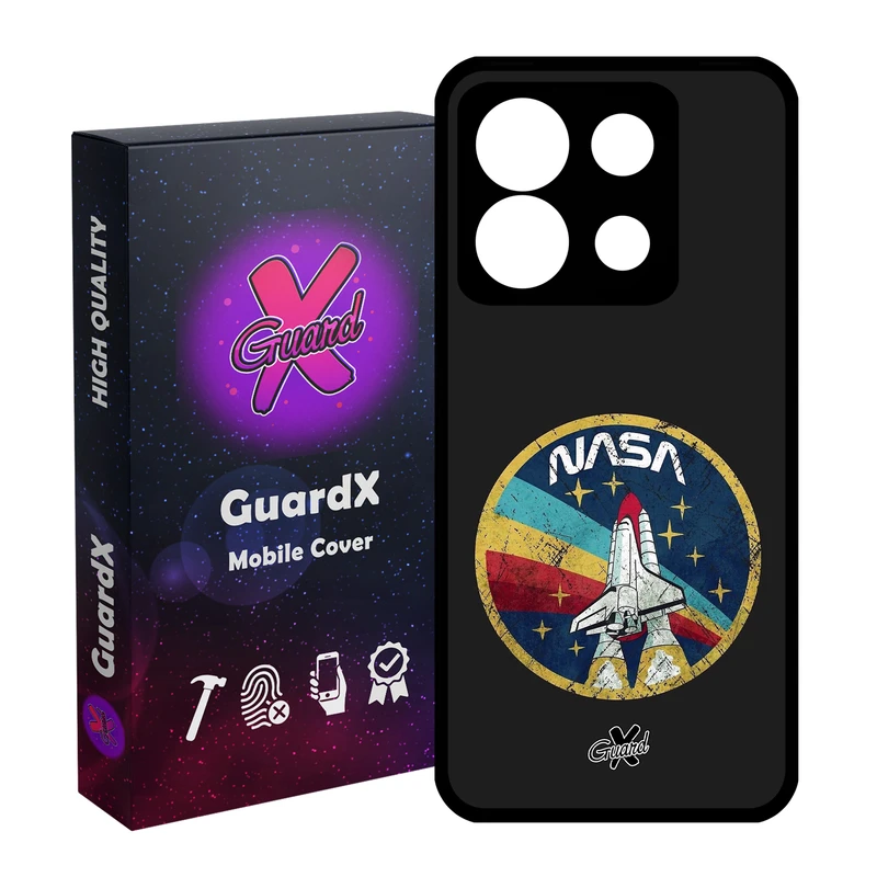 کاور گارد ایکس طرح Nasa مدل Glass10087 مناسب برای گوشی موبایل شیائومی Redmi Note 13 5G