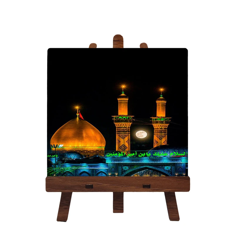 کاشی مبین ایده مدل امام حسین (ع) cm10 کد 698 به همراه پایه