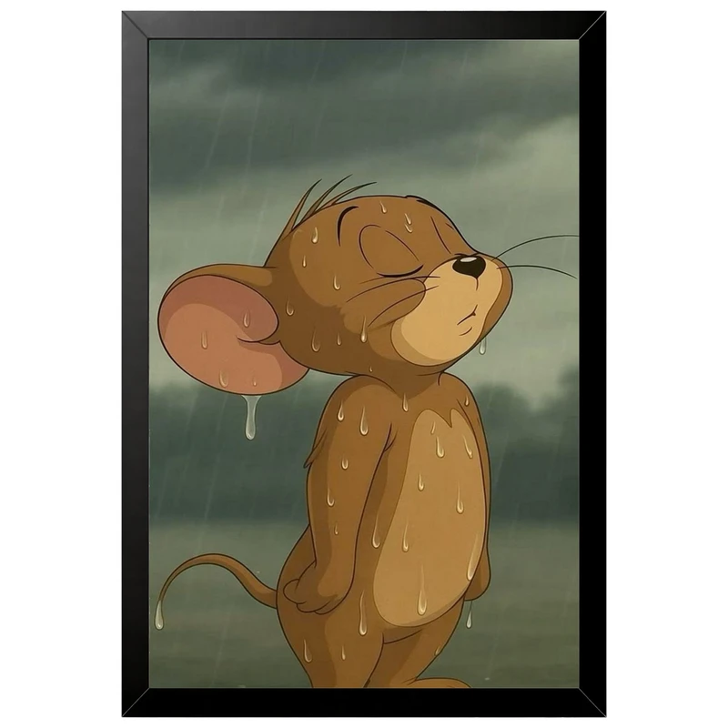 تابلو بکلیت طرح جری jerry مدل B-po2239 فریم مشکی