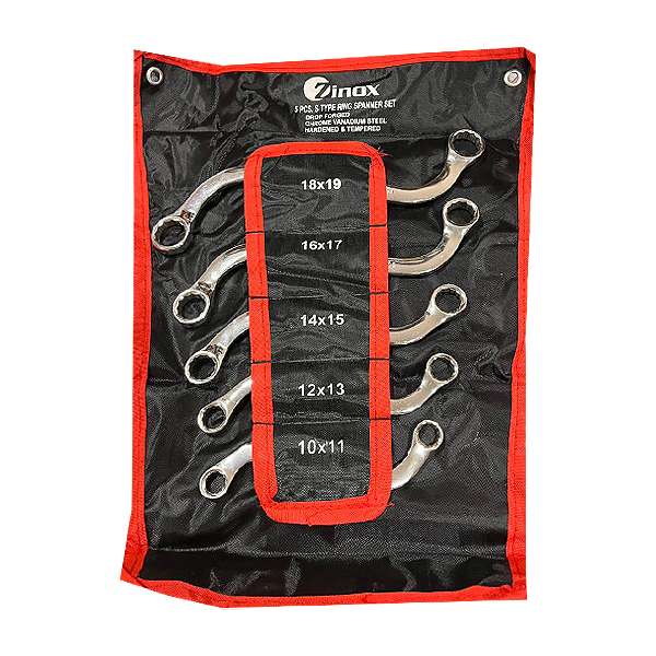 آچار دوسررینگی زینوکس مدل Z055 مجموعه 5 عددی