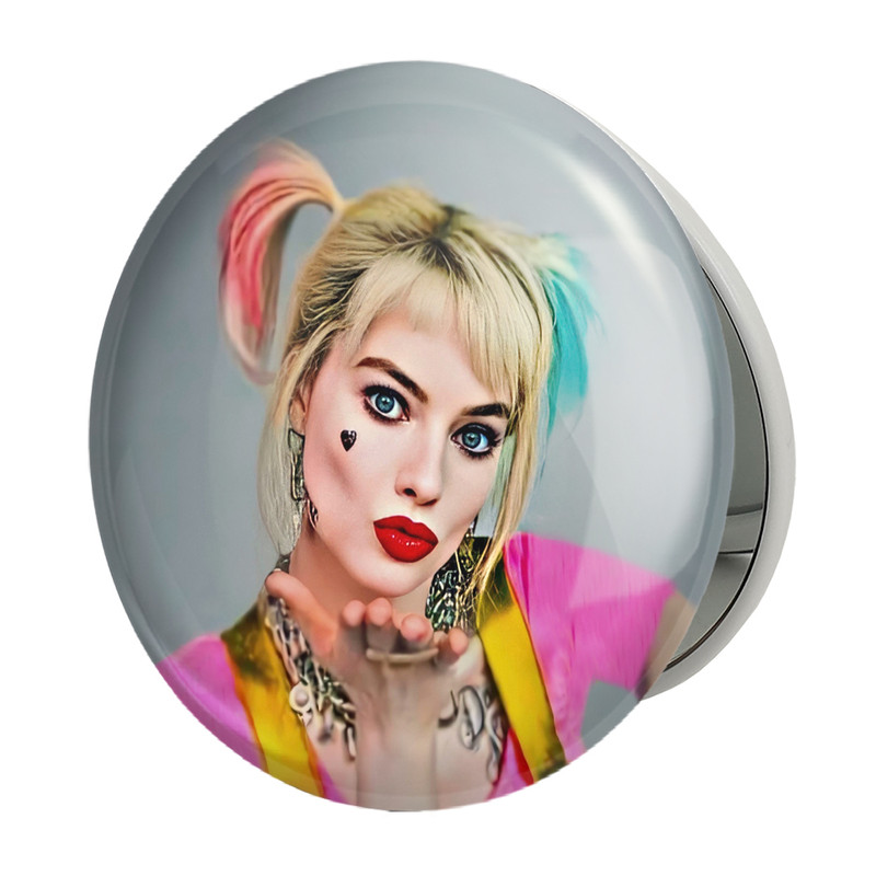 آینه جیبی خندالو طرح هارلی کویین Harley Quinn مدل تاشو کد 3872 