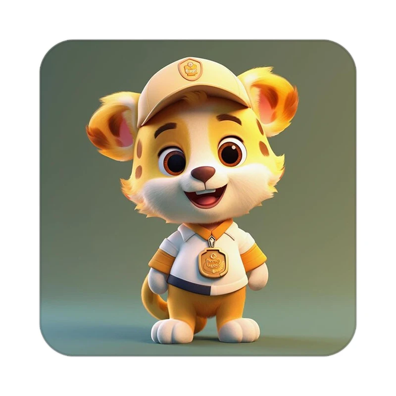 زیر لیوانی کاکتی طرح شیر مدل mp23841