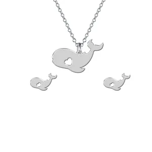 نیم ست نقره ترمه 1 طرح دلفین کد L6