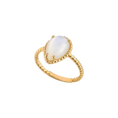 انگشتر طلا 18 عیار زنانه کیا گالری مدل RM433