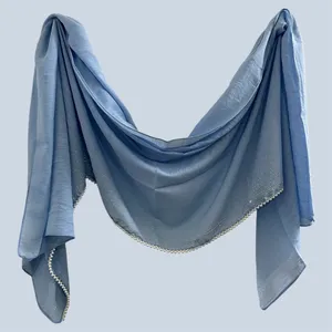 شال زنانه مدل نگین و مروارید مجلسی کد 008