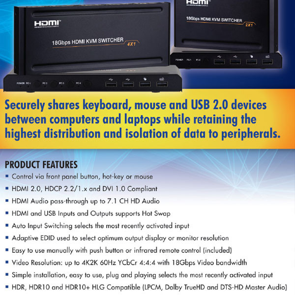 سوییچ  چهار پورت HDMI KVM مدل FN-K241