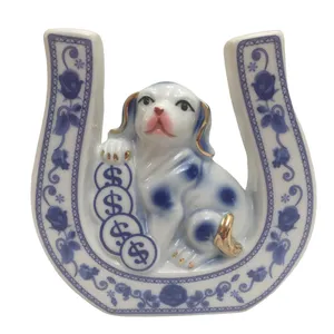 مجسمه مدل نعل و سگ ثروت کد 6