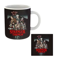 ماگ مدل فیلم استرنجر تینگز کد MU-285 به همراه زیر لیوانی 