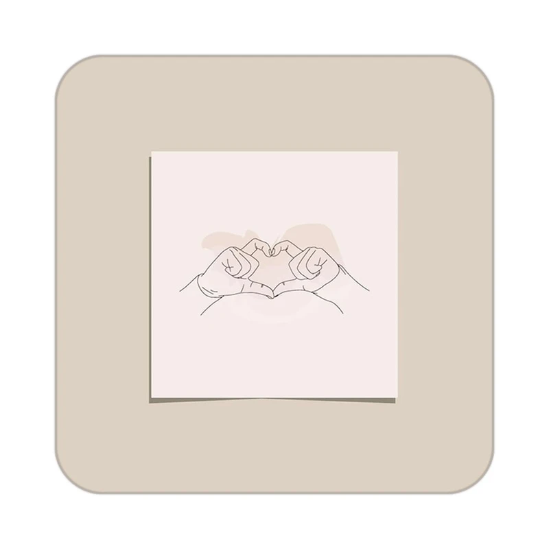 زیر لیوانی کاکتی طرح عاشقانه مدل mp39607