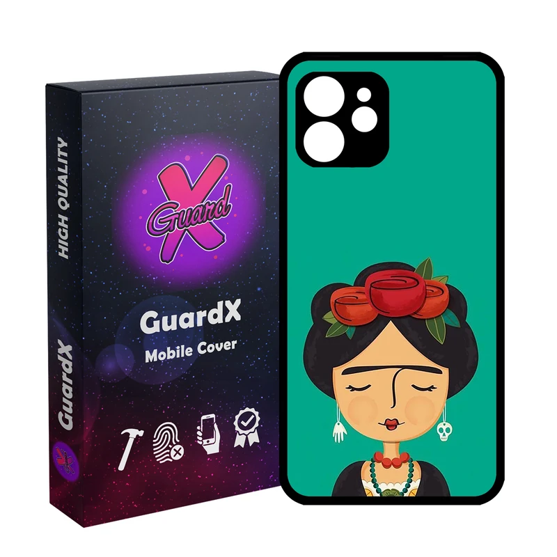 کاور گارد ایکس طرح دختر مدل  Glass10783 مناسب برای گوشی موبایل اپل iPhone 12