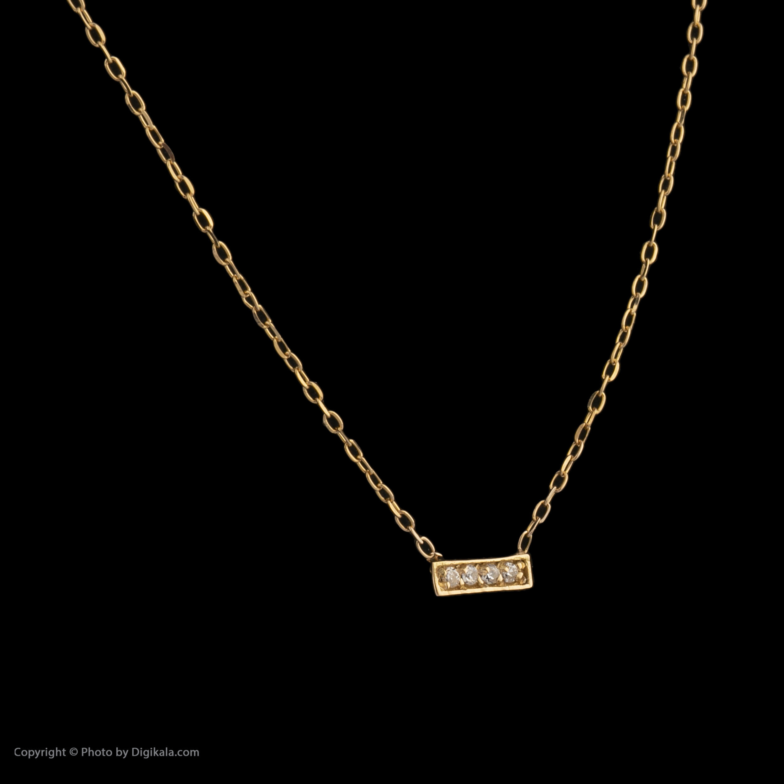 گردنبند طلا 18 عیار زنانه پرسته مدل WN430