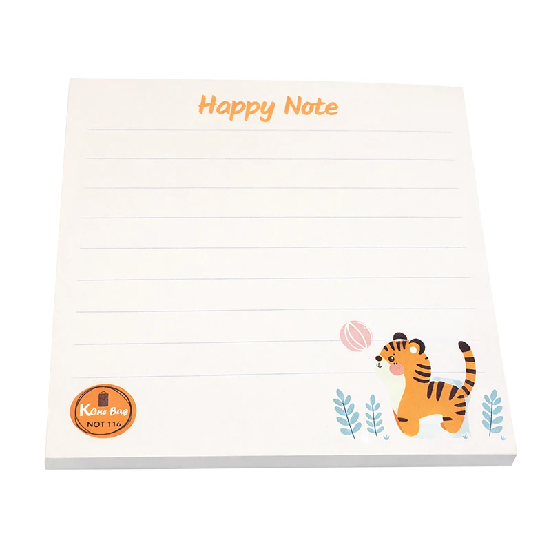 کاغذ یادداشت مدل Happy Note 116 سایز 10*10 سانتی متر بسته 2 عددی