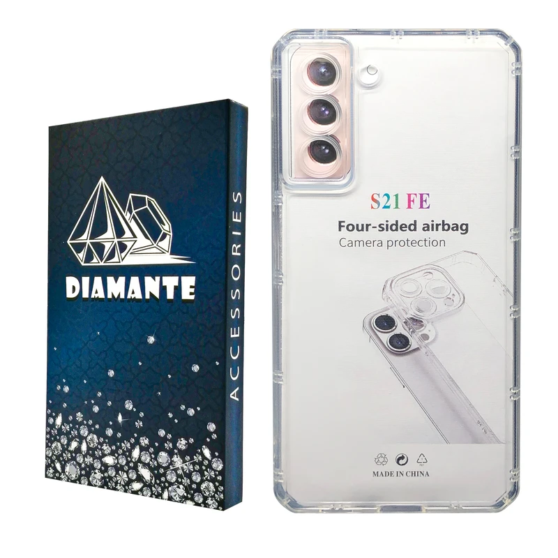 کاور دیامانته مدل Nahid Navy مناسب برای گوشی موبایل سامسونگ Galaxy S21 FE