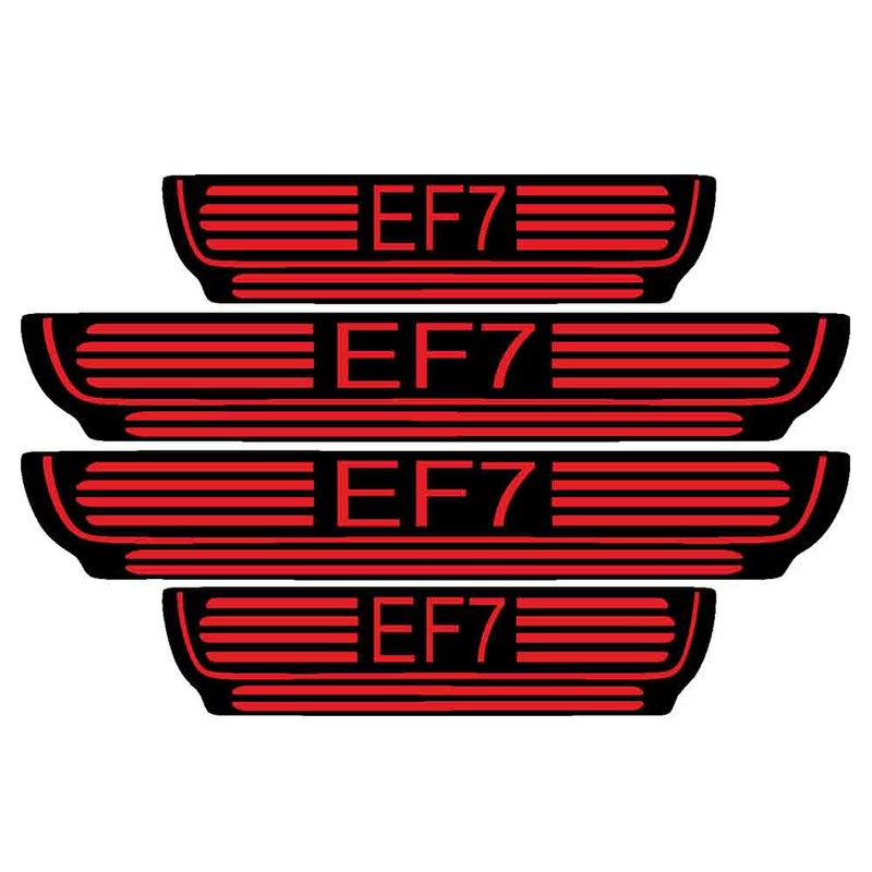 برچسب بدنه خودرو طرح EF7 کد P2 بسته 4 عددی