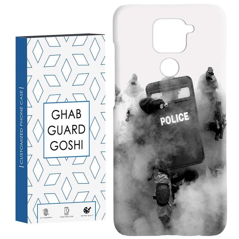 کاور قاب گارد گوشی طرح police کد Dimo-136 مناسب برای گوشی موبایل شیائومی Redmi Note 9 