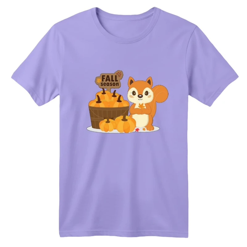 تی شرت آستین کوتاه بچگانه مدل سنجاب کد ۷