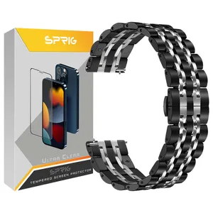 sprig 7Bid BLK steal strap suitable For Samsung Galaxy Watch 5 40mm / Watch 5 44mm / Watch 5 Pro 45mm
