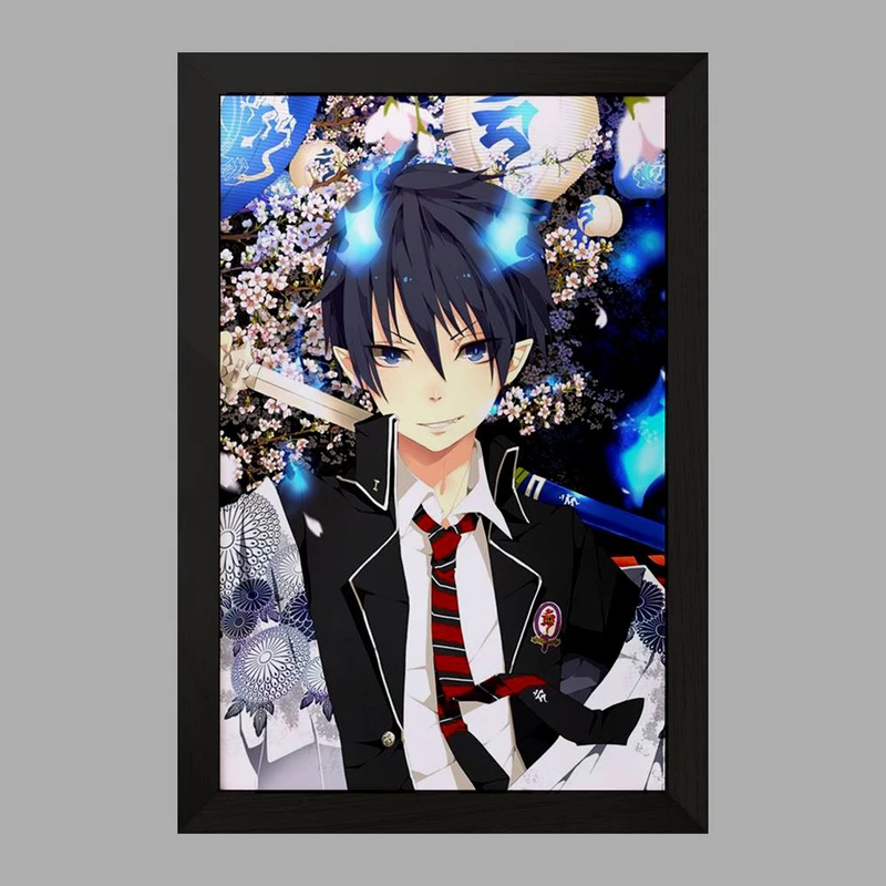 تابلو خندالو مدل یوکیو و رین انیمه جنگیر آبی  کد 16365