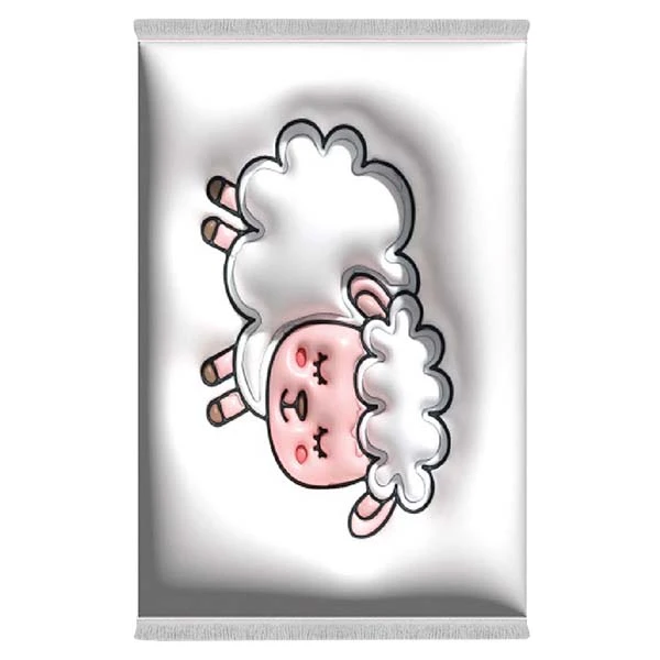 فرش پارچه‌ای دفه مدل فرشینه طرح فانتزی کد 8027