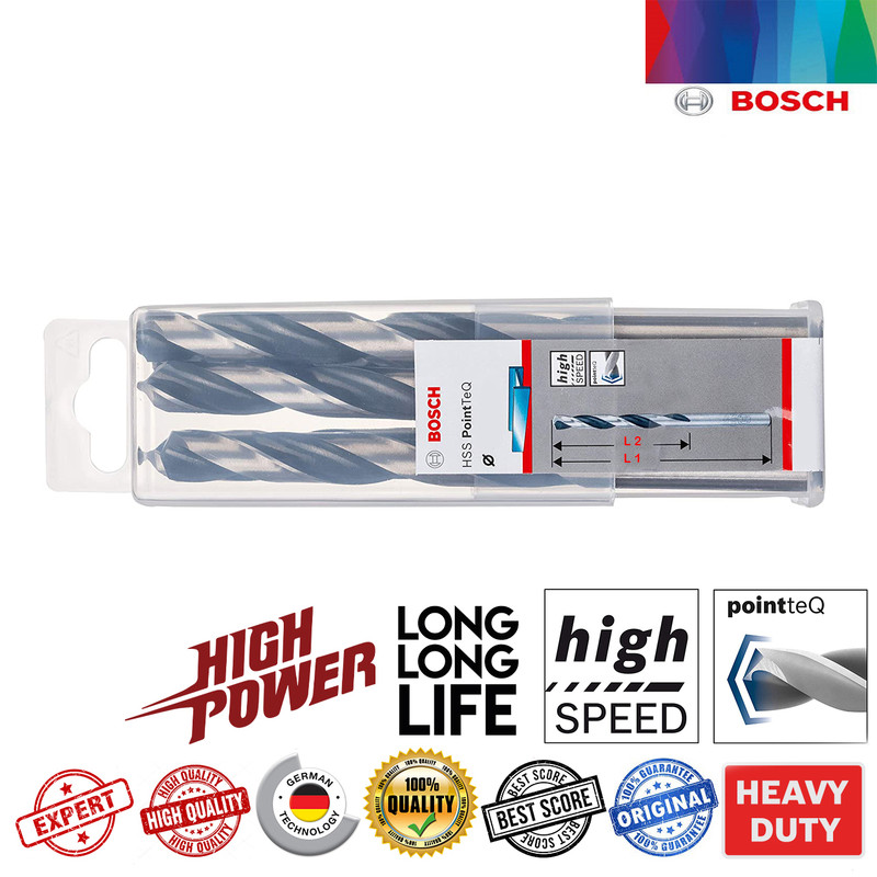 مجموعه 10 عددی مته فلز بوش مدل 6.5mm