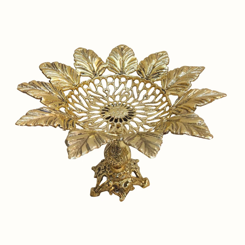 میوه خوری برنزی مدل برگی کد C1019