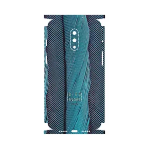 MAHOOT Turquoise feathers-FullSkin Cover Sticker for OnePlus 7