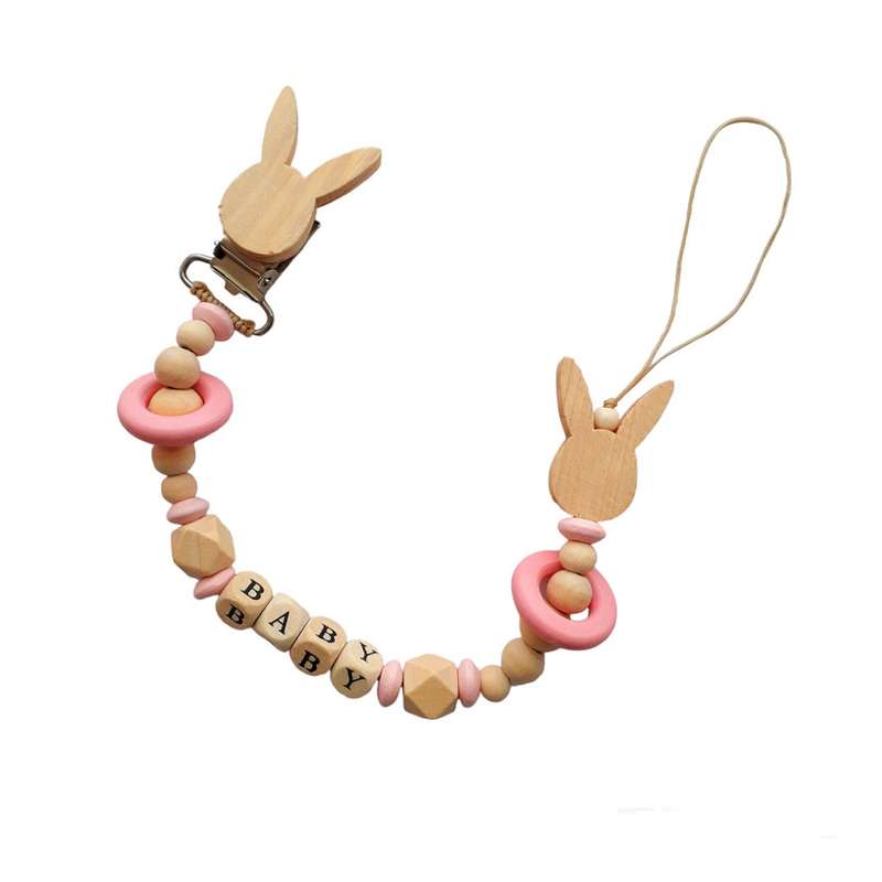 زنجیر پستانک مدل Woody Toy طرح خرگوش زنجیر پستانک مدل Woody Toy طرح خرگوش