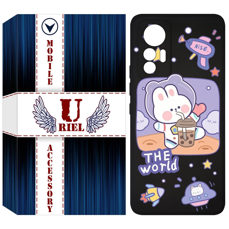 کاور یوریل مدل KSH کد 8 طرح خرگوش فضانورد مناسب برای گوشی موبایل شیائومی 12 Lite