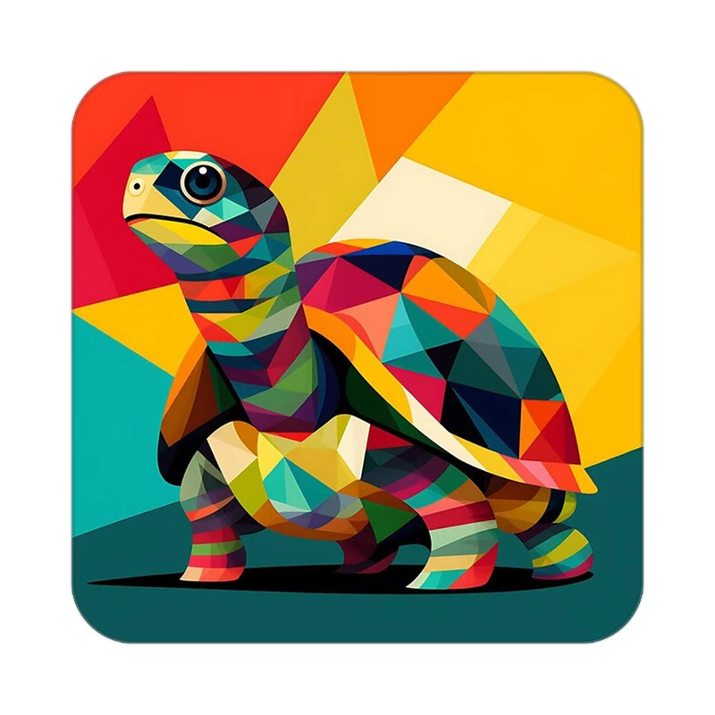 زیر لیوانی کاکتی طرح حیوانات رنگی مدل mp25369