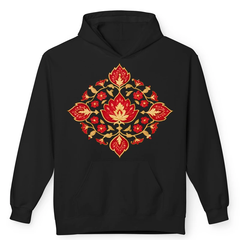 هودی زنانه پاد آفرین مدل فرش و گلیم و کاشی کد 76