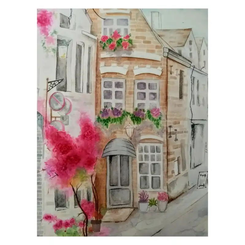 نقاشی ابرنگ مدل خیابان