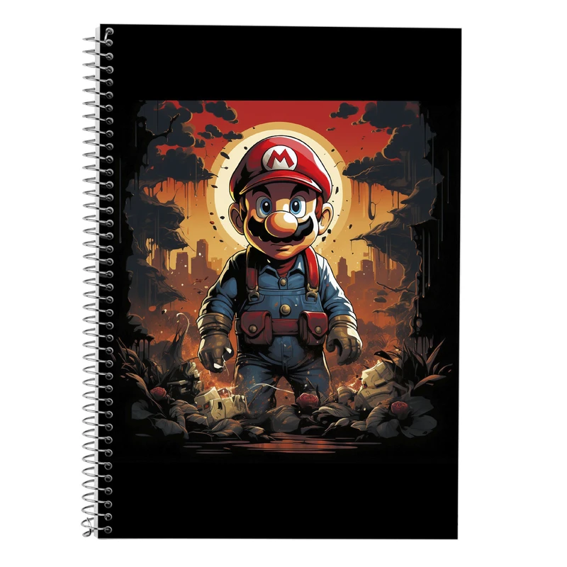 دفتر لغت 50 برگ مدوپد طرح سوپرماریو super mario کد DF2830